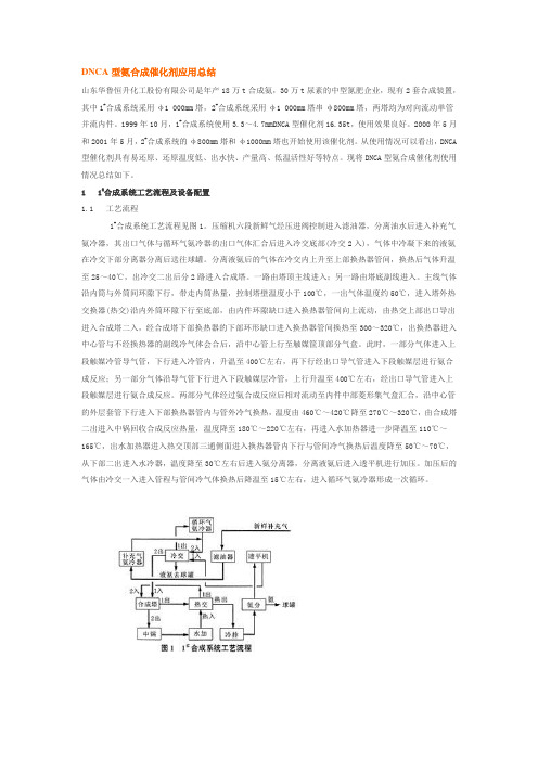 DNCA型氨合成催化剂应用总结