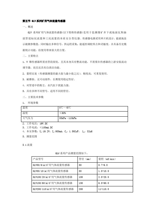 GLV流量传感器说明书1