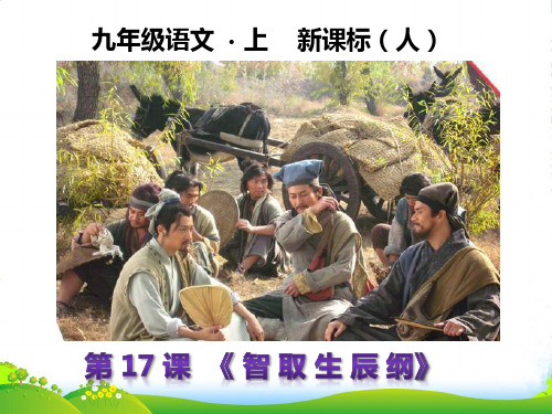 人教版语文九年级上册第17课《智取生辰纲》课件