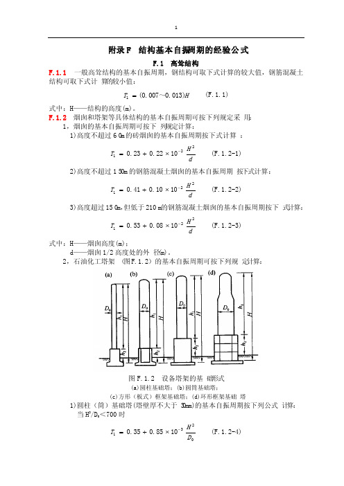 附录结构基本自振周期的经验公式