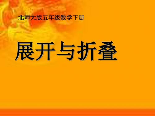 2.2展开与折叠课件1