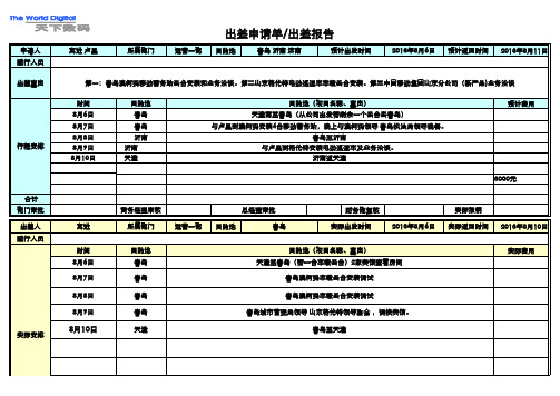 出差申请(1)