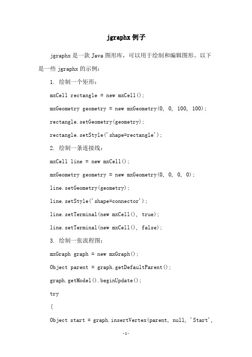 jgraphx例子