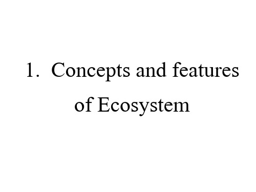 生态学基础1生态系统生态学
