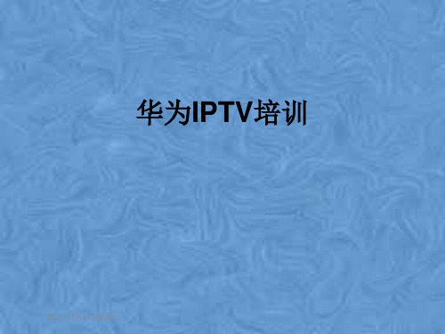 华为IPTV培训