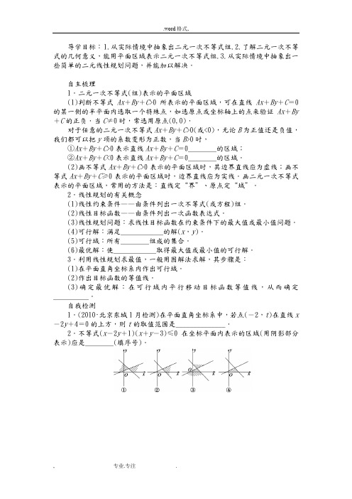 灌南高级中学高三数学复习导学案_不等式的运用(2)