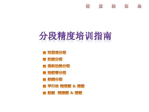 分段精度培训指南