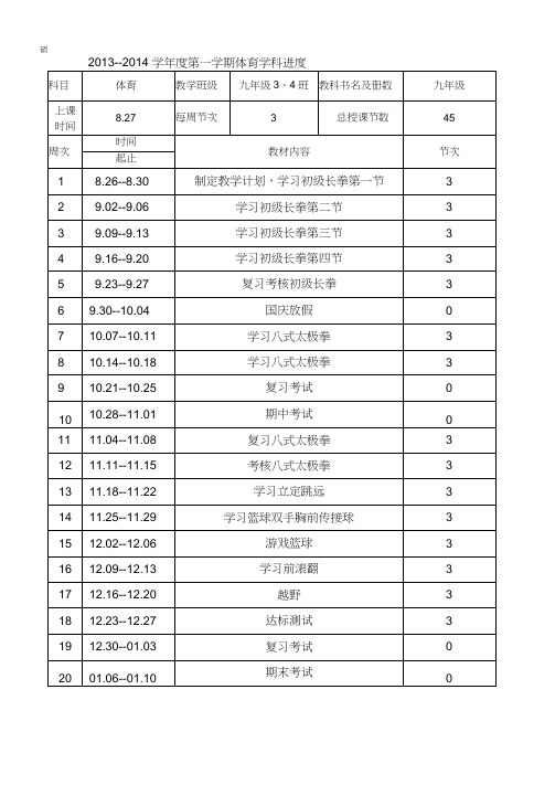 完整版武术三路长拳教案设计16篇