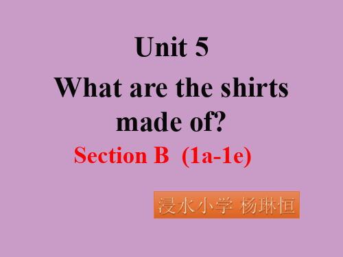 人教版九年级全一册英语《Unit 5 What are the shirts made of 》课件公开课 (12)