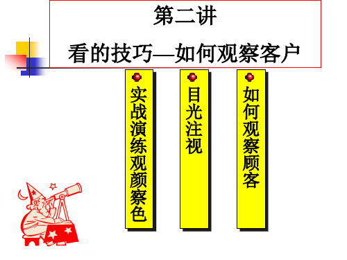 第02讲 看的技巧-如何观察客户(新).