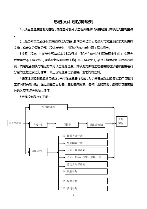 总进度计划控制原则