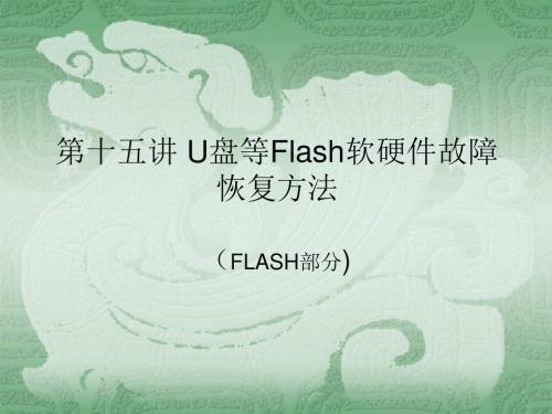 15 2U盘等Flash软硬件故障恢复方法 第十五讲解析