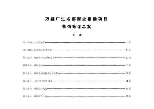 [房地产]万盛广进名都商业裙楼项目营销策划总案(87