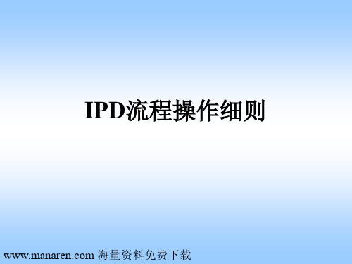 IPD流程模板