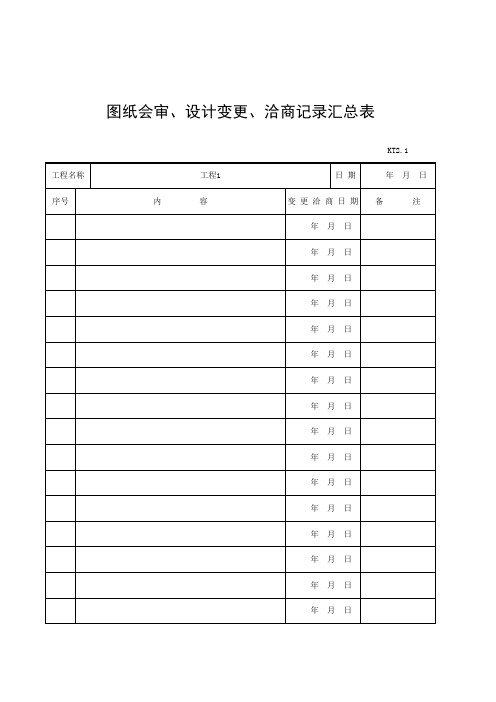 通风与空调工程资料(第二部分管理资料K2.1-3.4)教程