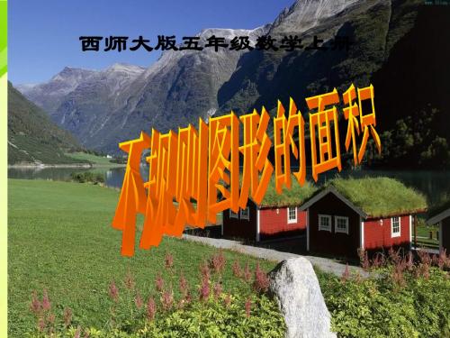 教育部审定西师大版数学五年级上册《不规则图形的面积》ppt公开课课件