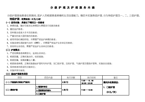 分级护理及护理服务内涵 (2)