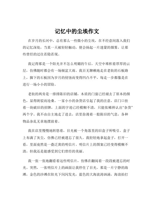 记忆中的尘埃作文