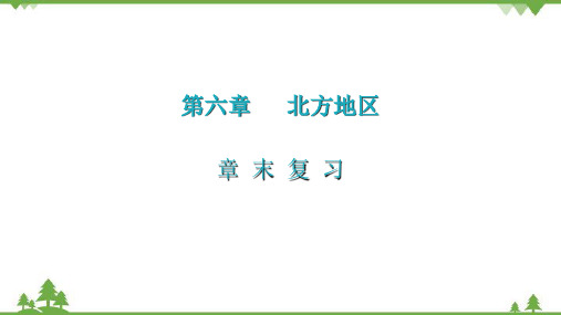 人教版地理八年级下册 第六章  北方地区章末复习课件(共38张PPT)