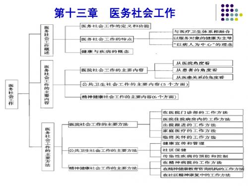 第十三章 医务社会工作