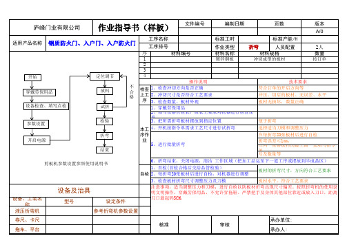 10折弯机SOP