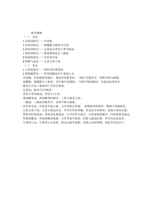 2013年中医执业医师考试常用方剂歌诀(52)