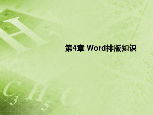 北师大附中初中信息技术《第4章 Word排版知识》课件 新人教版