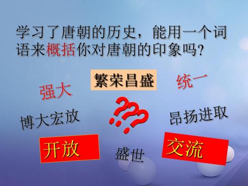 七年级历史下册第一单元第4课盛唐气象课件华东师大版