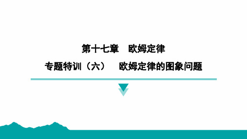 第十七章欧姆定律专题特训(六)欧姆定律的图象问题课件物理人教版九年级全一册