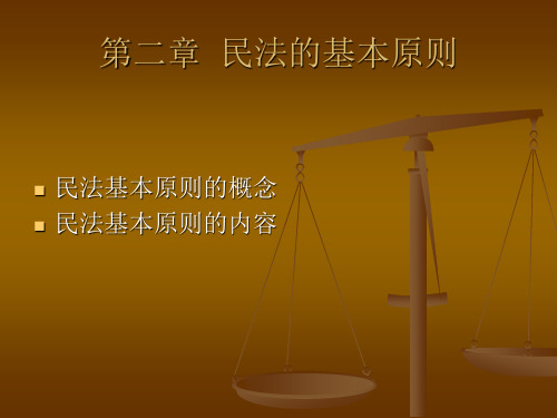 民法基本原则的概念民法基本原则的内容汇总