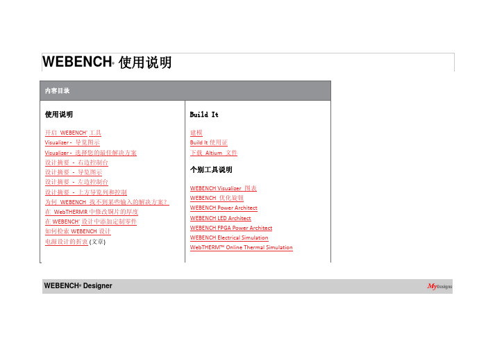 TI  WEBENCH使用方法