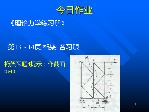 同济――理论力学 静力学4PPT课件