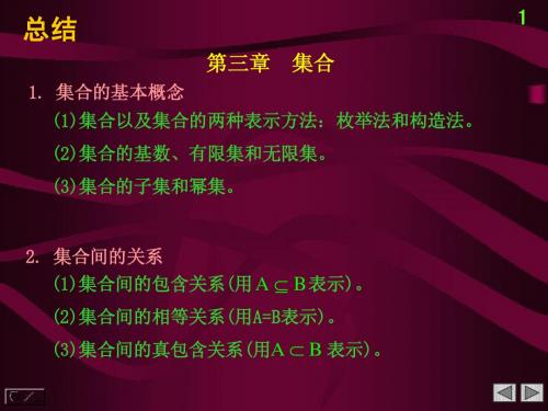 大连理工大学软件学院 离散数学 第三章小结