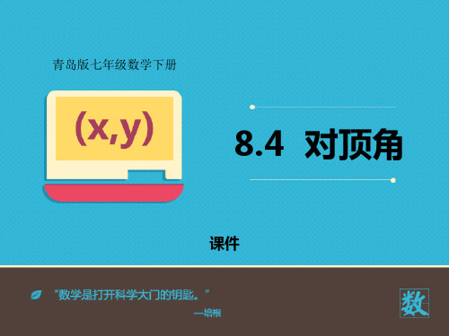 青岛版七年级下册数学《对顶角》研讨说课复习课件