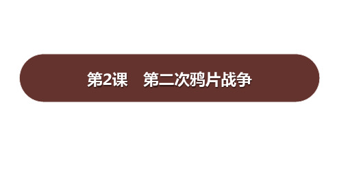 最新部编版八年级历史上册《第二次鸦片战争》优质教学课件