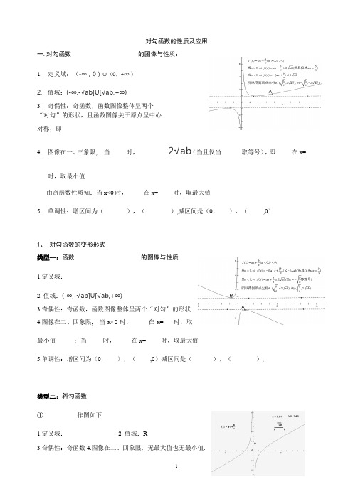 对勾函数详细分析