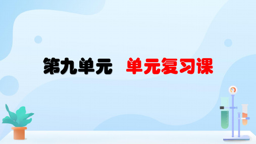 新人九年级化学下--第九单元《溶液》复习