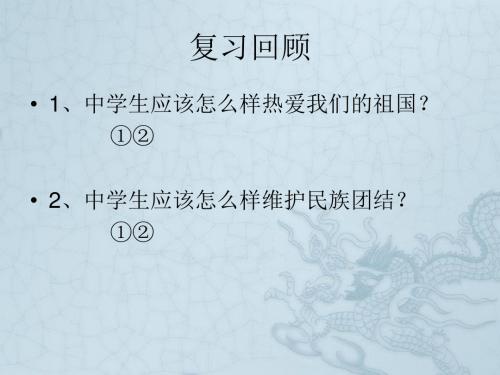 八年级政治上册 1.2.2 我们都是龙的传人课件 鲁教版