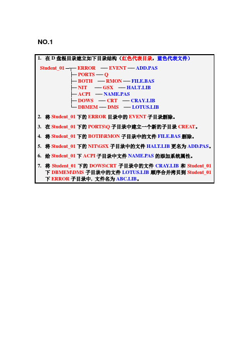 DOS操作练习