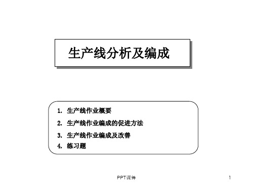 生产线分析及编成  ppt课件