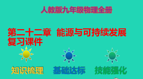 2020_2021学年九年级物理全册第二十二章能源与可持续发展复习课件新版新人教版