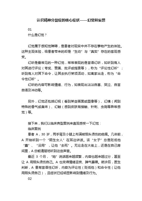 认识精神分裂症的核心症状——幻觉和妄想