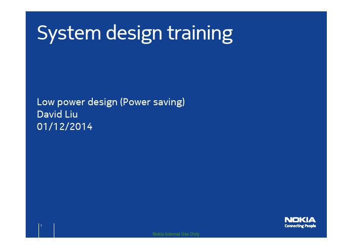 Low Power Design Introduction v1.0