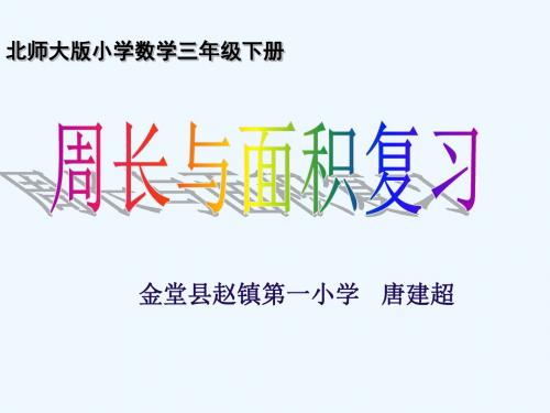 小学数学北师大2011课标版三年级周长与面积对比复习ppt