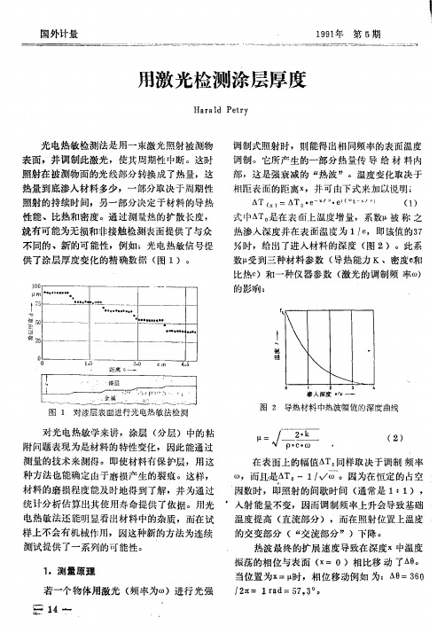 用激光检测涂层厚度