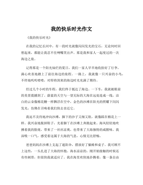 我的快乐时光作文