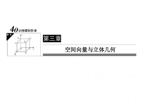 人教A版高中数学选修2-1课件【30】用空间向量求空间距离(选学)