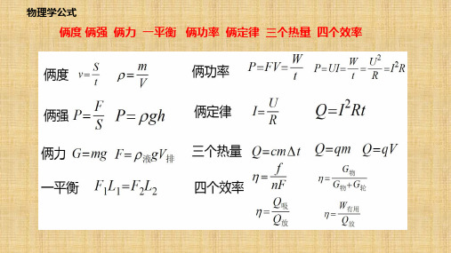 初中物理  九年级下学期知识点总结