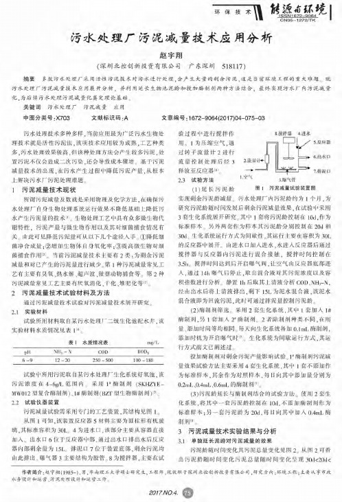 污水处理厂污泥减量技术应用分析