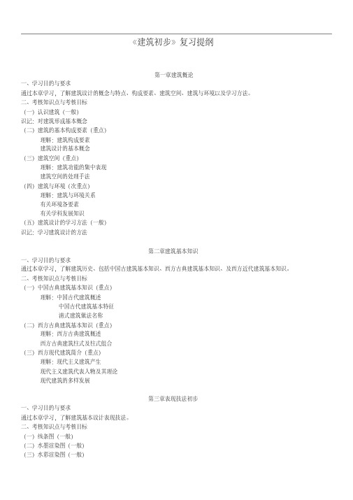 《建筑初步》复习提纲.pdf